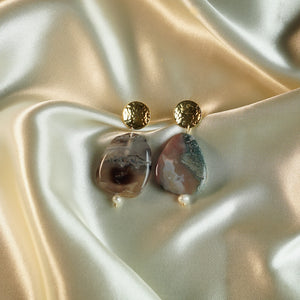 natural stone earrings