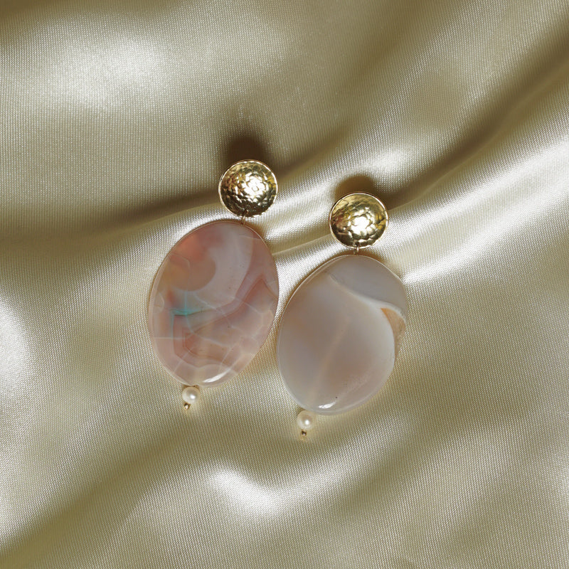 pastel agate stones