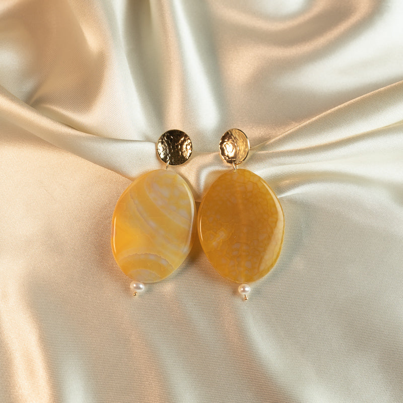 dreamy orange earrings