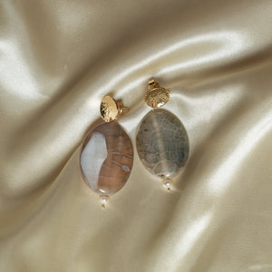 agate stone earrings