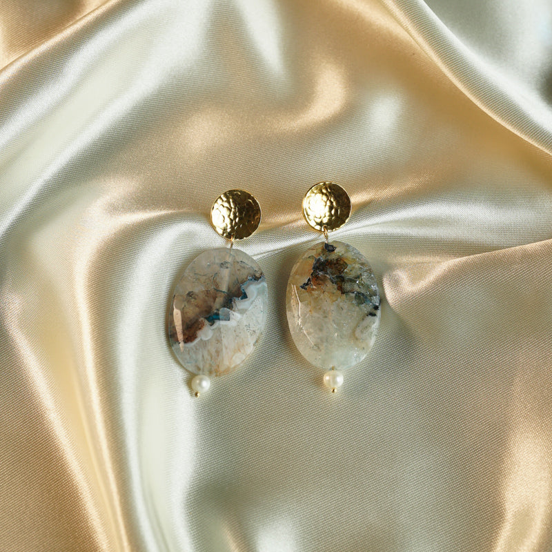 natural stone earrings