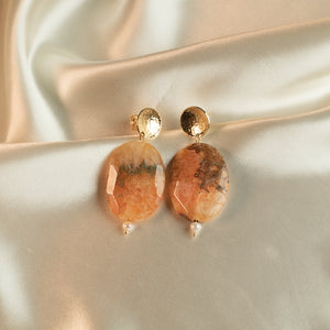 orange agate stones