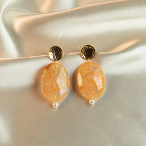 semi precious agate earrings