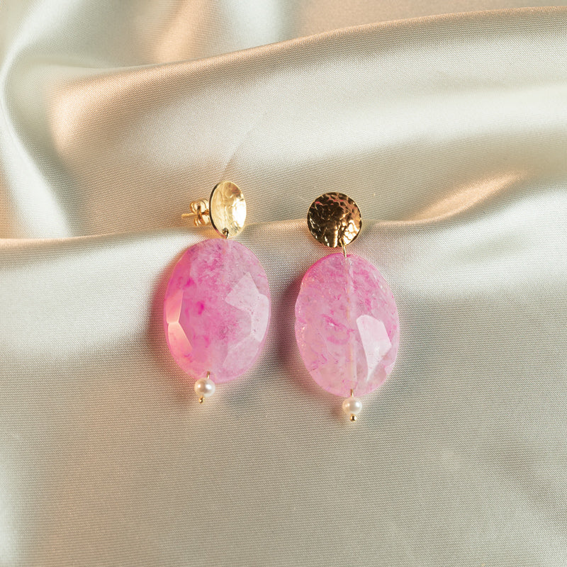 pink and gold jewelry