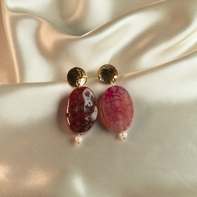 agate stone earrings